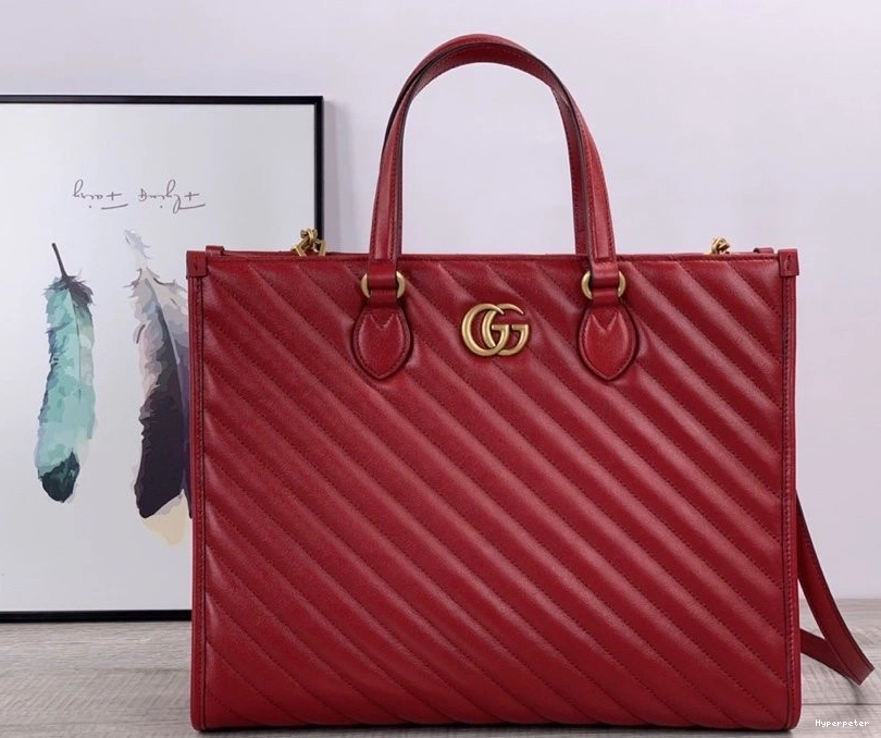 Hyper Peter GUCCI GG tote Marmont medium bag 0824
